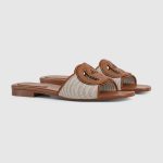 Gucci Women’s slide sandal with Interlocking G - Image 6